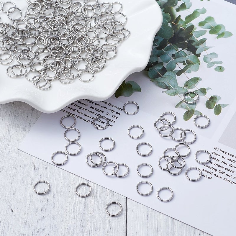 Kissitty 2000pcs 8mm Stainless Steel Open Jump Rings Connectors 0.9mm Thick Chainmail Making Jewelry Findings 20 Gauge - Image 3